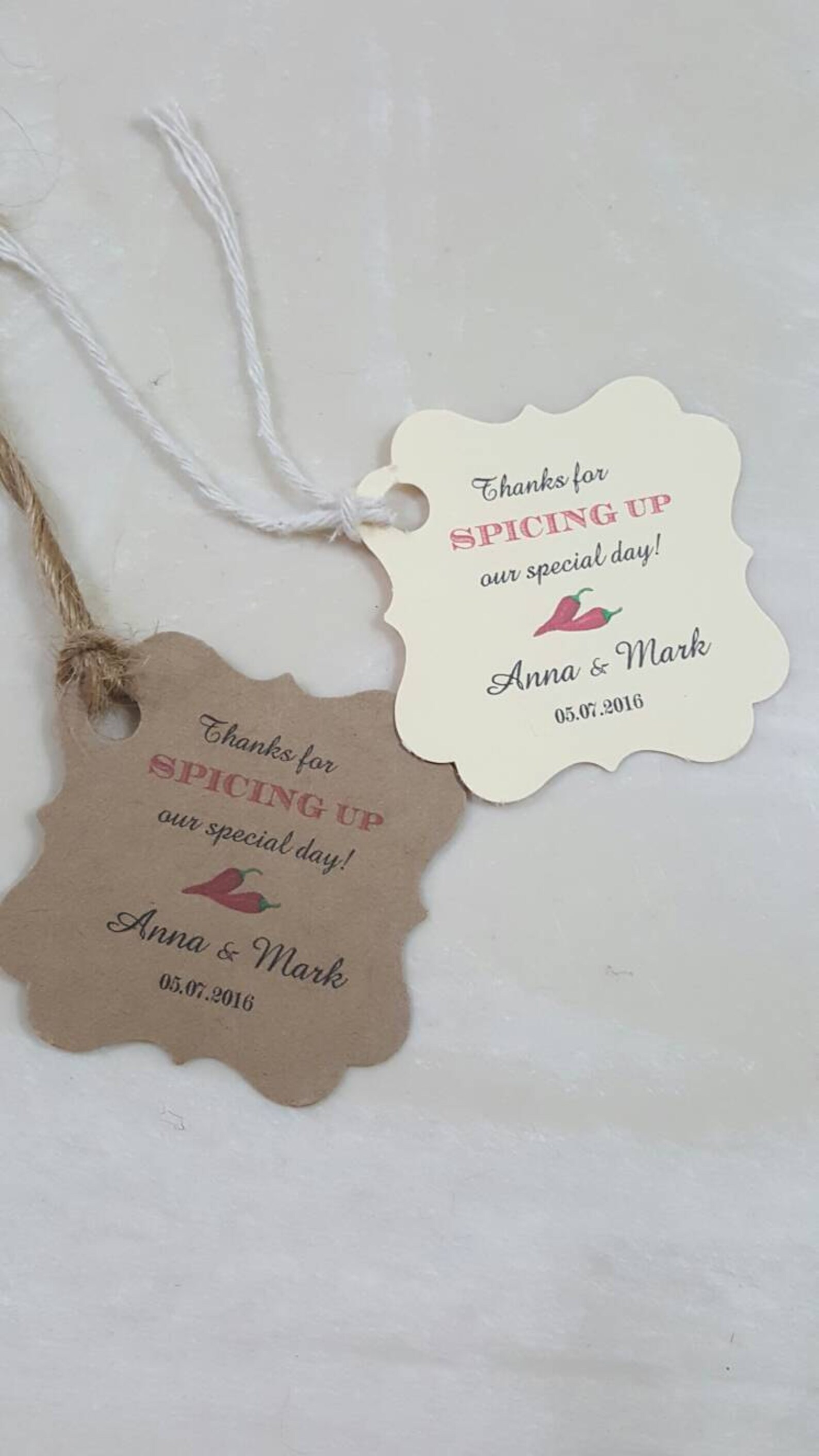 Hot Sauce Favor Tag Thanks for Spicing up Our Day Tags Etsy