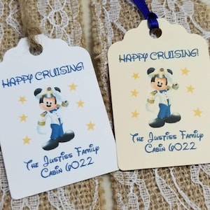 disney cruise Favor Tags, Thank You tags, cruise, fish exchange, disney cruise, disney favor tags, nautical mickey, mickey,(set of 20 tags)