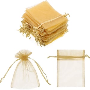 Organza bags 3x4&quot; - Organza bags - Organza gift bags - Sheer bags - Small organza bags - Drawstring bag - Jewelry pouch