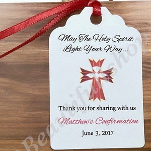 confirmation Favor Tags, Holy Confirmation gift tag, Thank You tags, Favor tags, Gift tags, Boy confirmation, favor tag, Dove-SET OF 20 TAGS