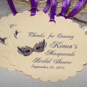masquerade Favor Tags, Sweet sixteen tags, Thank You tags, Favor tags, Gift tags, Bridal Shower Favor Tags, masquerade ball, masquerade tags