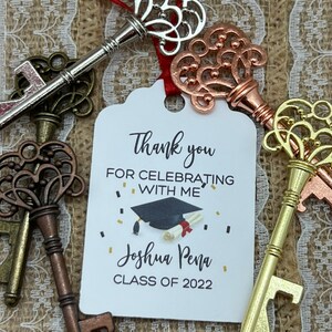 key bottle openers AND TAG, Graduation class, graduation tags, graduation party tags, graduation favor, key bottle openers, Key to Success