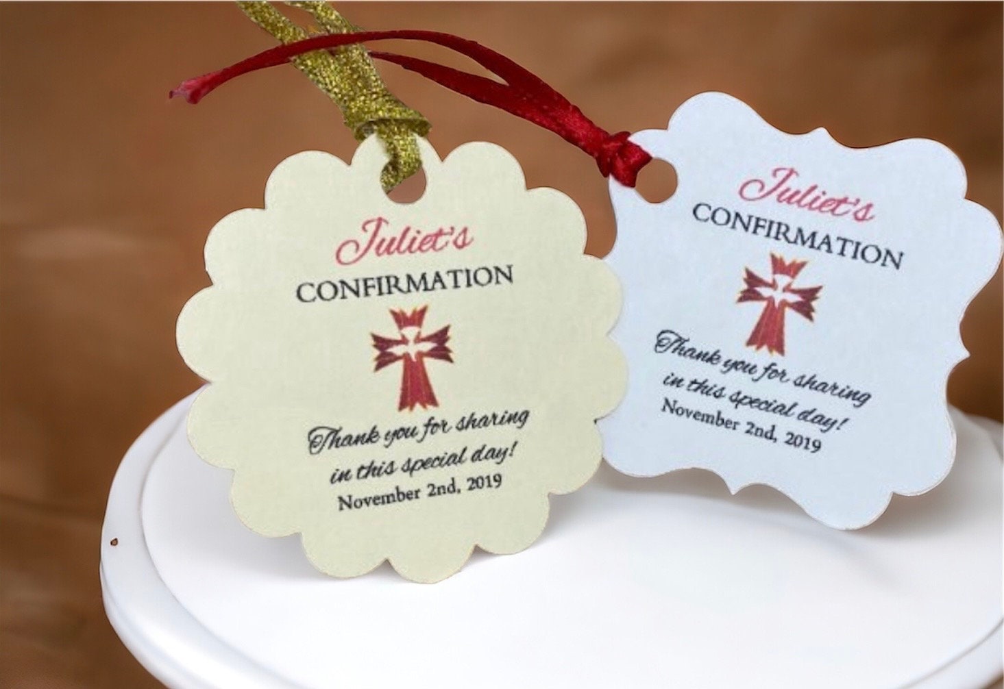 Confirmation Favor Tags, Holy Confirmation Gift Tag, Thank You Tags ...