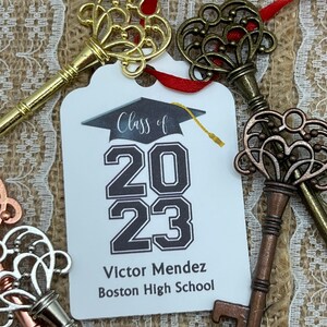 key bottle openers AND TAG, Graduation class, graduation tags, graduation party tags, graduation favor, key bottle openers, Key to Success