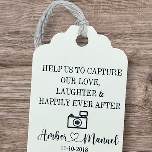 disposable camera, disposable wedding camera Favor Tags, 2.5&quot;L x1.8&quot;w, disposable camera tag, wedding tag, Wedding camera, camera tags