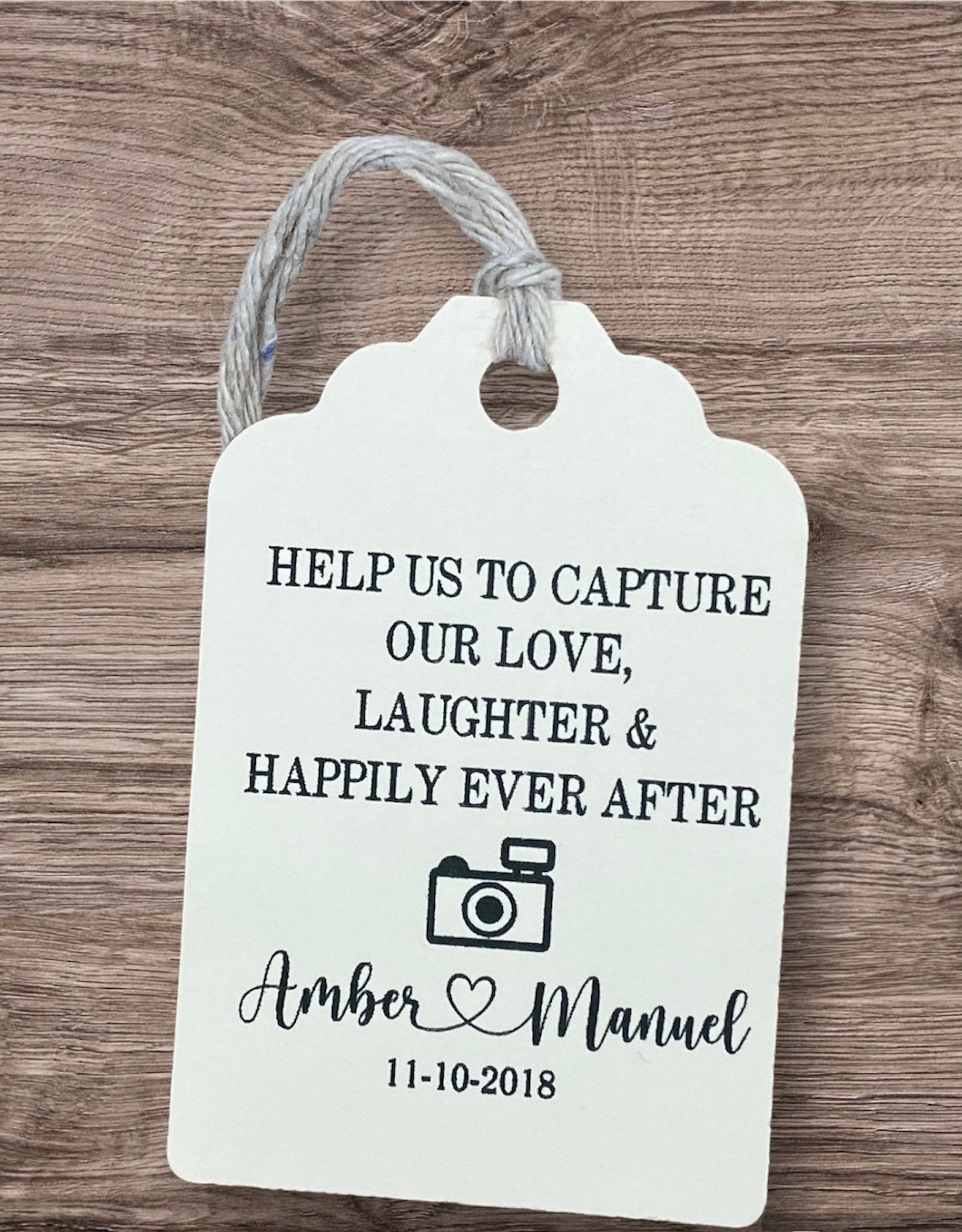 Disposable Camera, Disposable Wedding Camera Favor Tags, 2.5