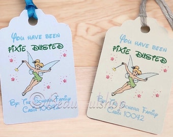 Pixie Dust Gift Tag, Pixie dust Cruise, FE Tag, Pixie Dusting Disney Hotel, Disney Cruise tags, Fish Extender Tag Cruise, Tinkerbell tags