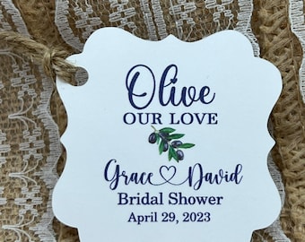 olive oil Favor Tags, Wedding tags, olive tags, Gift tags, Shower Favor Tags, olive our love, grazie tags, olive oil, olive oil bottles