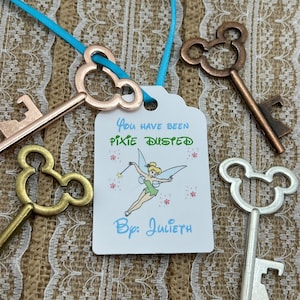 mickey key bottle opener, Mickey tags, key bottle opener and tags, Key Bottle Openers AND Tags, Fish extender gift, Disney park gift, cast