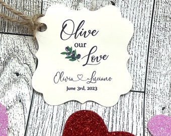 olive oil Favor Tags, Wedding tags, olive tags, Gift tags, Shower Favor Tags, olive our love, grazie tags, olive oil, olive oil bottles