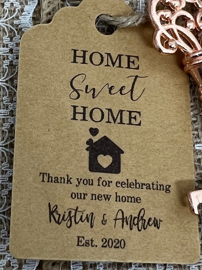 House Warming Favor Tags Housewarming Party Thank You Tags - Etsy