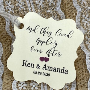 apple Favor Tags, Wedding tags, Thank You tags, Gift tags, Shower Favor Tags, Apple&#39;y ever after tags, apples tags, fall tags, autumn tags