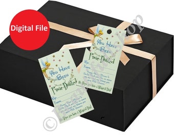 Etiqueta de regalo de Pixie Dust, Pixie Dust Hotel, etiqueta FE, etiqueta de regalo o calcomanía de Pixie Dust, etiquetas de Tinker Bell, Pixie Dust in the Park, etiqueta de Tinkerbell