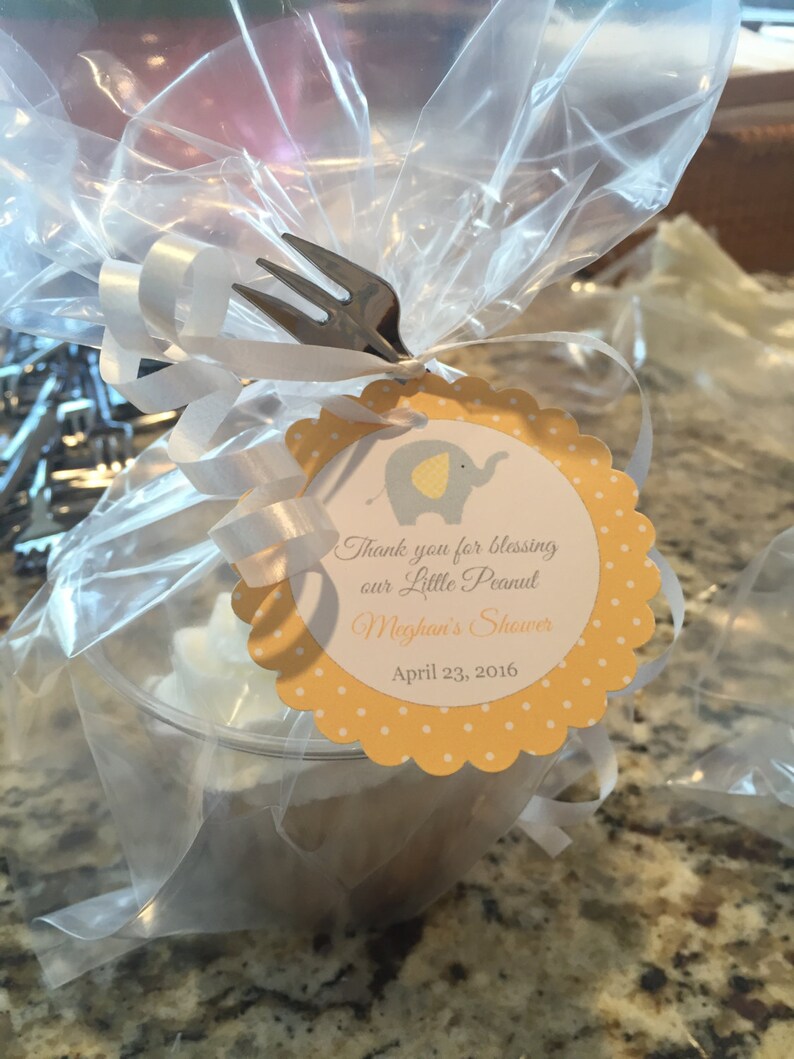 elephant tags Baby Boy Shower tags Favor tags elephant little peanut Favor Tags 2.5/'/' Gift tags Thank You tags gender neutral
