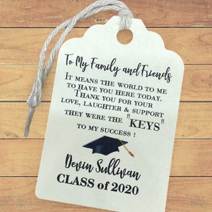 Graduation Favor Tags, Thank You tags, Gift tags Graduation Tags - Grads Tags, Graduation Decorations, GRADUATION, key tags, Graduation Card