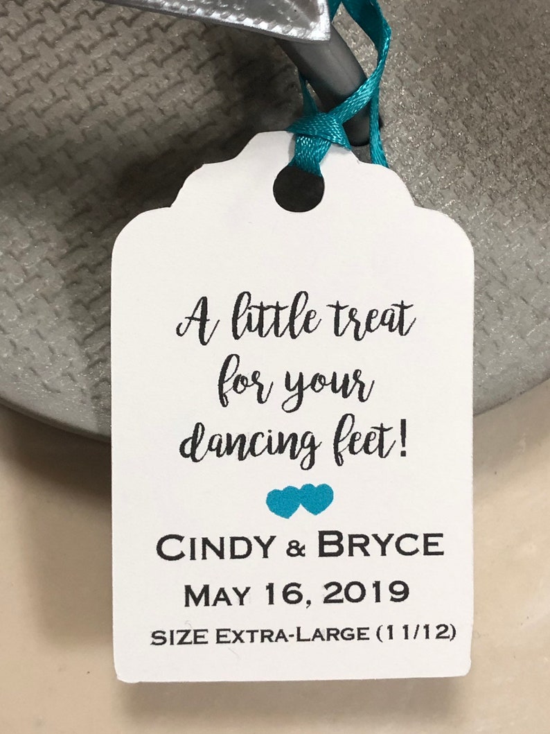 flip flop tags flip flop Favor Tags Wedding tags a little treat for your dancing feet Love 2.5Lx1.8w /'/' Favor tags Thank You tags