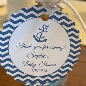 Anchor tags, nautical theme wedding, Thank You tags, Bridal Shower, wedding favor tags, nautical theme, anchor tags, nautical tags, anchor