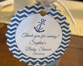 Anchor tags, nautical theme wedding, Thank You tags, Bridal Shower, wedding favor tags, nautical theme, anchor tags, nautical tags, anchor