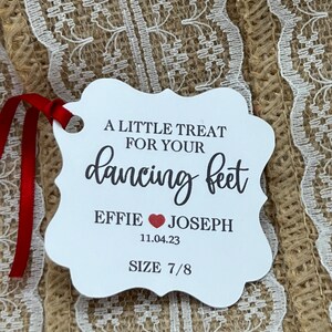flip flop Favor Tags, Wedding tags, solemates tags, Favor tags, flip flop tags, a little treat for your dancing feet, dancing shoes