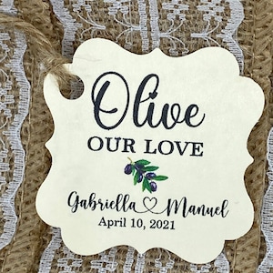 olive oil Favor Tags, Wedding tags, olive tags, Gift tags, Shower Favor Tags, olive our love, grazie tags, olive oil, olive oil bottles