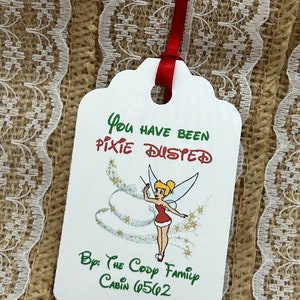 Pixie Dust Gift Tag, Pixie dust Cruise, FE Tag, pixie dust gift tag, Disney Cruise Christmas tags, Fish Extender Tag Cruise, tinkerbell tag