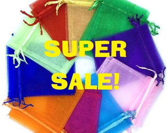 Organza bags 4x6" - Organza bags - Organza gift bags - Sheer bags - Small organza bags - Drawstring bag - Jewelry pouch
