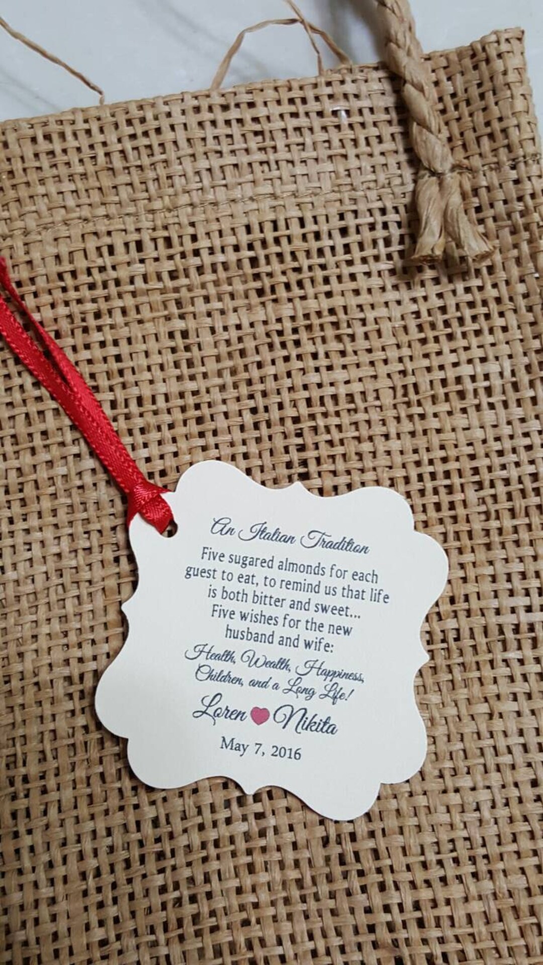 Jordan Almonds Tags Wedding Tags Thank You Tags Favor Tags Etsy