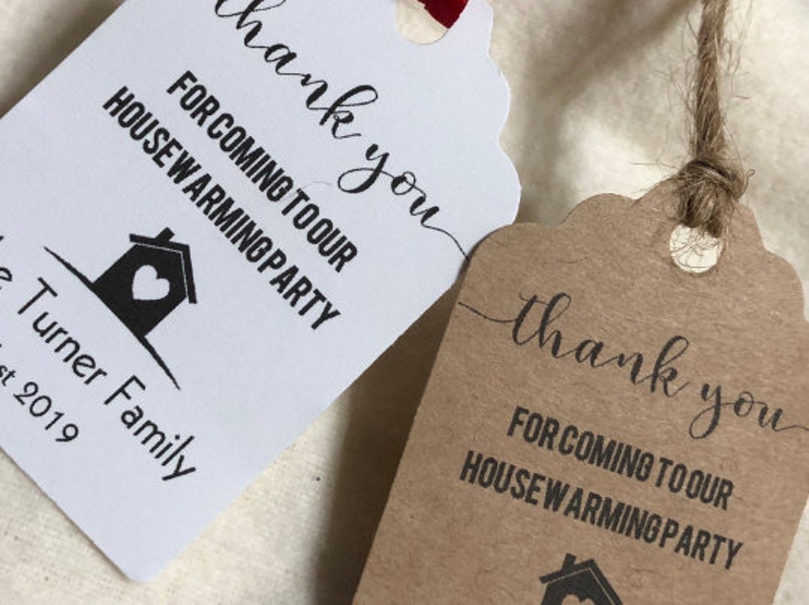 House Warming Favor Tags Housewarming Party Thank You Tags Etsy