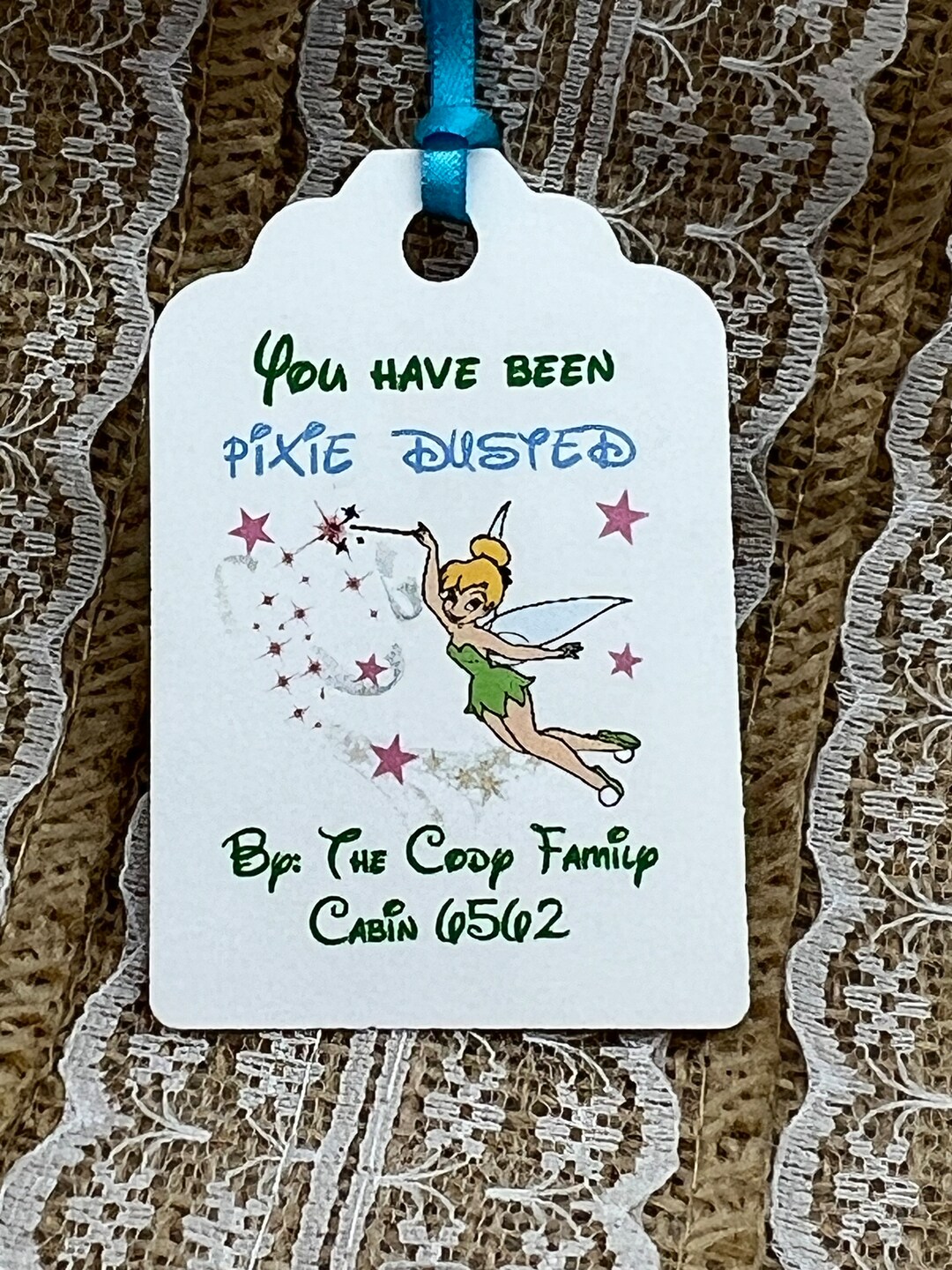 Treasured Forever Personalised Pixie Dust Stickers - Fairy Gift Tags For Cruise Fish Extender