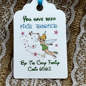 Pixie Dust Gift Tag, Pixie dust Cruise, FE Tag, pixie dust gift tag, Disney Cruise Christmas tags, Fish Extender Tag Cruise, tinkerbell tag