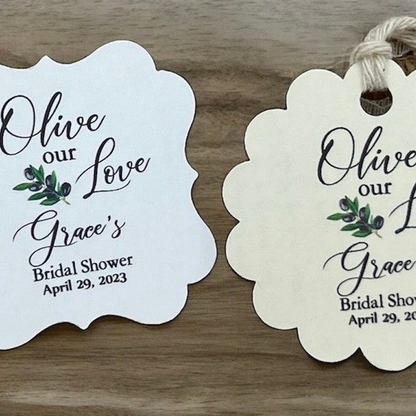 olive oil Favor Tags, Wedding tags, olive tags, Gift tags, Shower Favor Tags, olive our love, grazie tags, olive oil, olive oil bottles