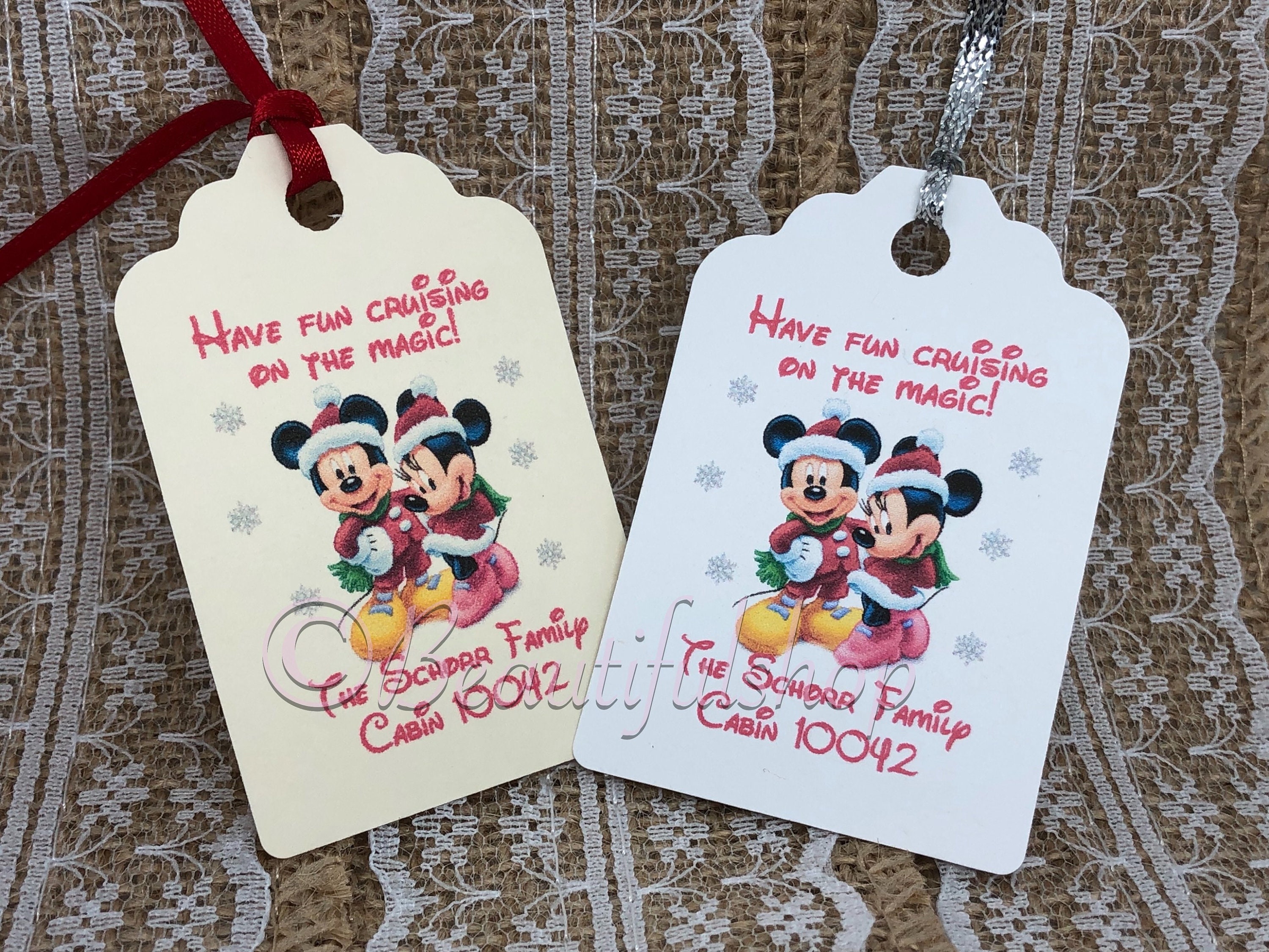 FE Tag, Fish Extender, Merrytime Themed Gift Tag, Disney Cruise