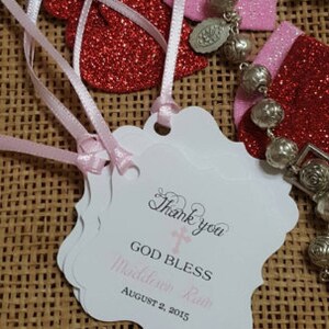 First Communion Favor Tags Girl First Holy Communion Tags - Etsy