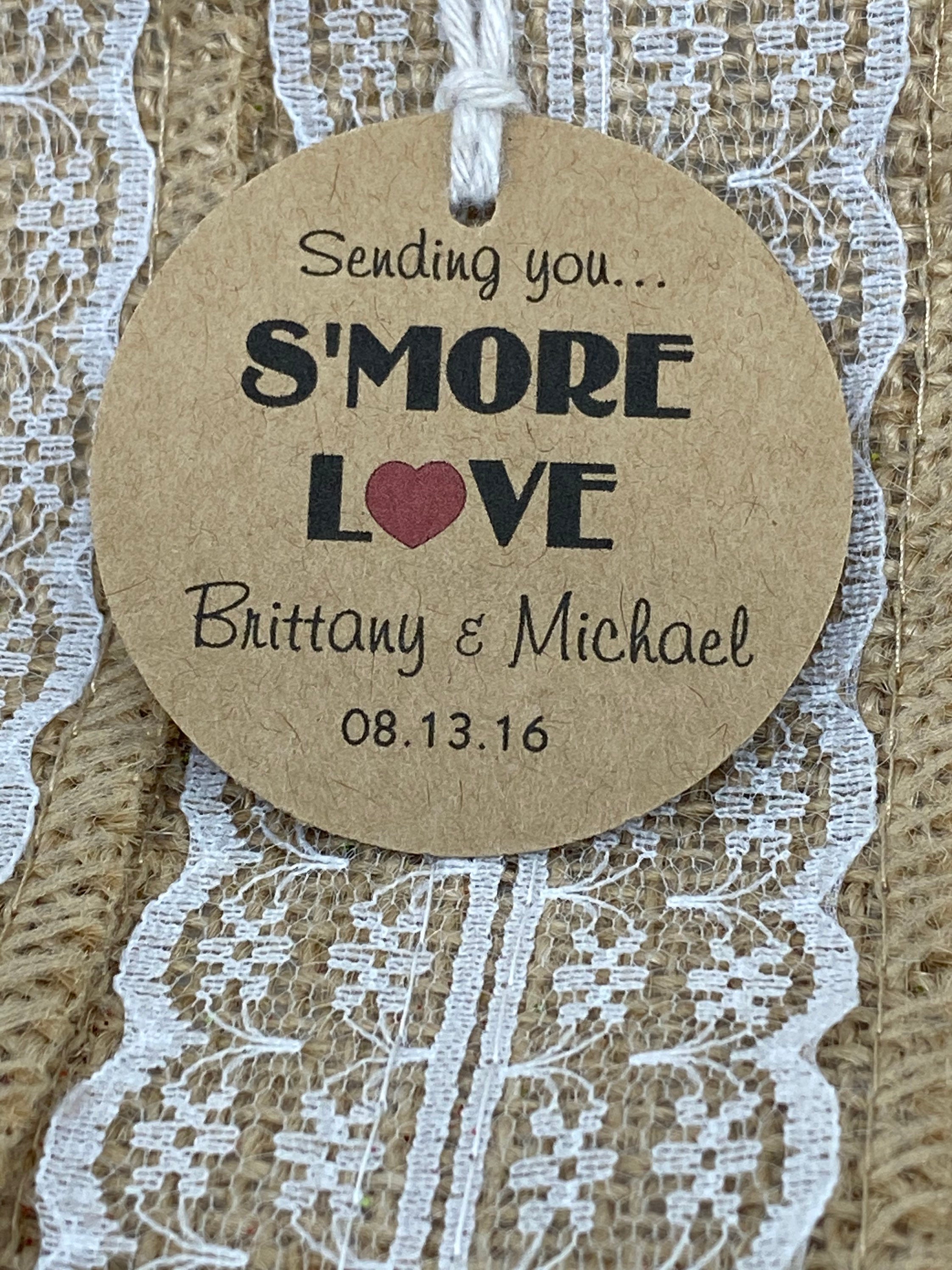 S'more Love Tags Wedding tags Thank You tags Favor | Etsy