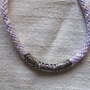 Simple Lilac and White Necklace
