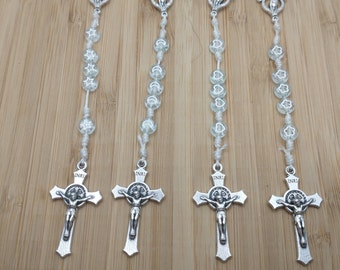 Sturdy Clear Glitter Kid's Rosary (4 variations)