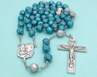 Holy Family, Blue and Silver Rosary