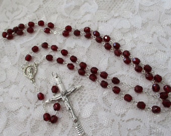 Simple Mary, Red Rosary