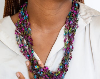 Multi-Colored, Match with Almost Anything, Travel Necklace