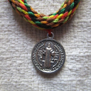 St. Benedict Pendant, Fall-Colored Necklace