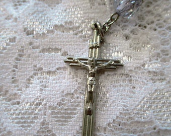 Miraculous Medal, Very Light Purple Single Decade Rosary (Car Rosary Adaption Available)