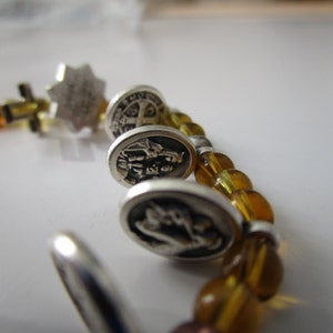Walking with Holy Ones (Miraculous Medal, St. Benedict, Sacred Heart of Jesus, St. Anthony, Holy Spirit) Pull