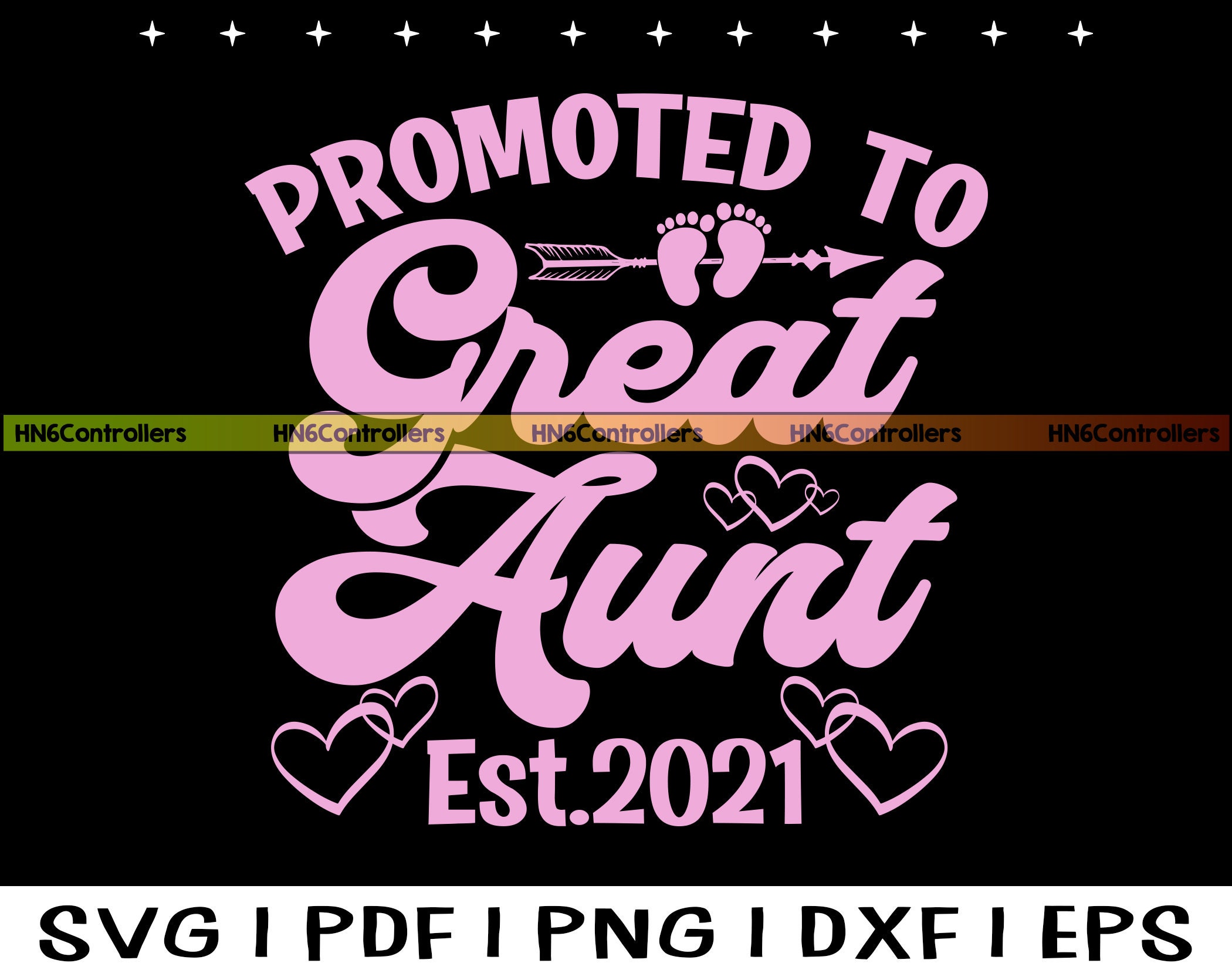 Download Promoted to Great Aunt Est 2021 SVG Great Aunt 2021 SVG | Etsy
