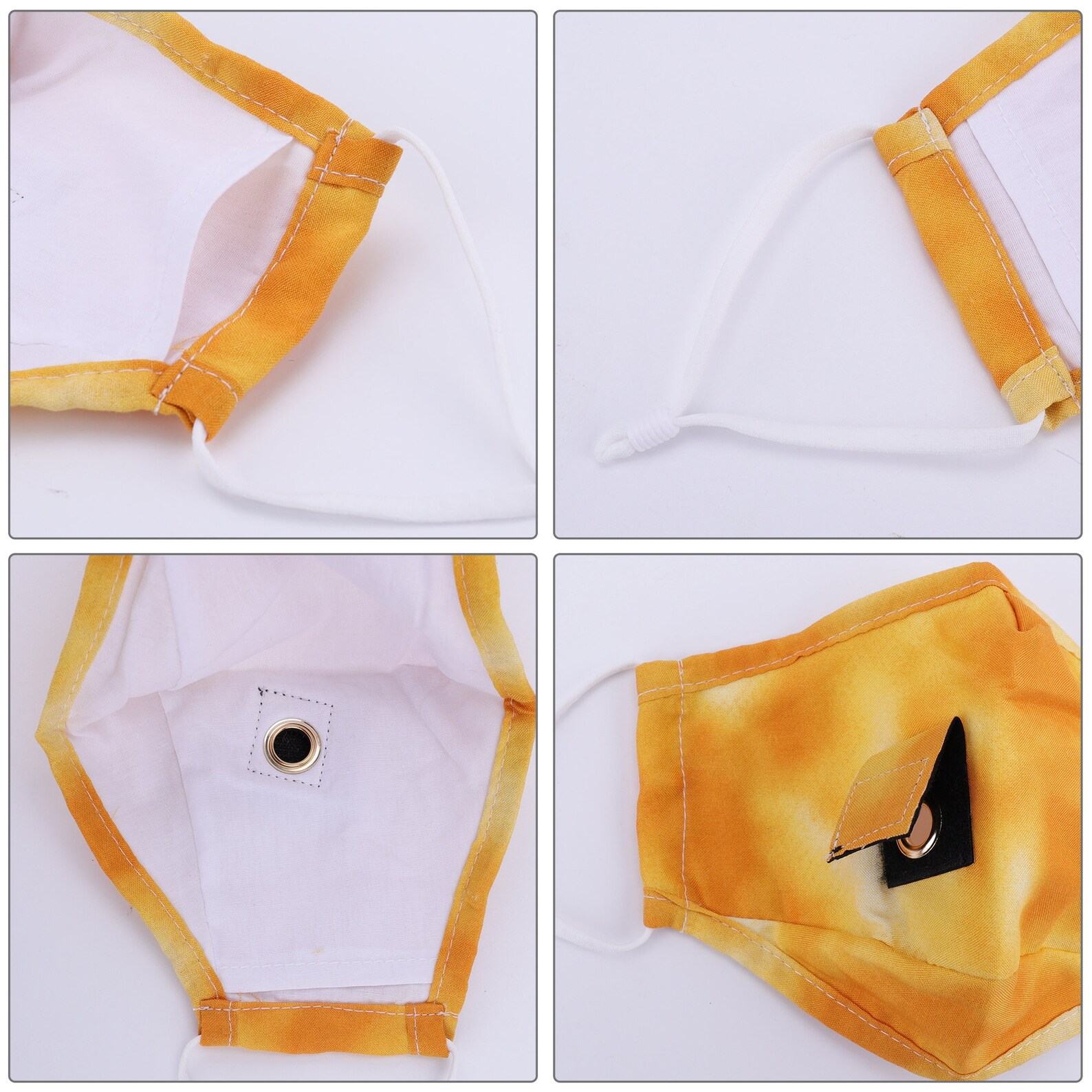 Straw Hole Face Mask with filter pocket Mask with Straw Etsy