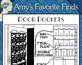 Door Pockets Vintage Pattern INSTANT DOWNLOAD