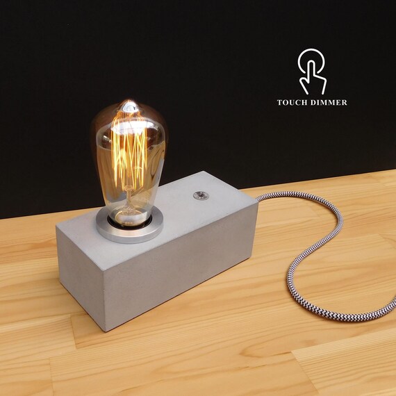 Concrete edison lamp deals