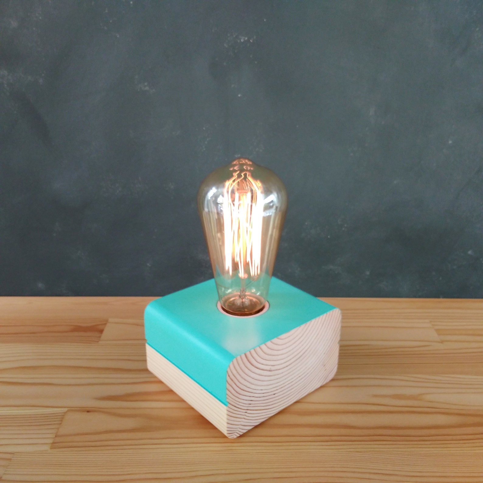 Modern Wooden Table Lamp Base Nordic Small Lamp for Etsy
