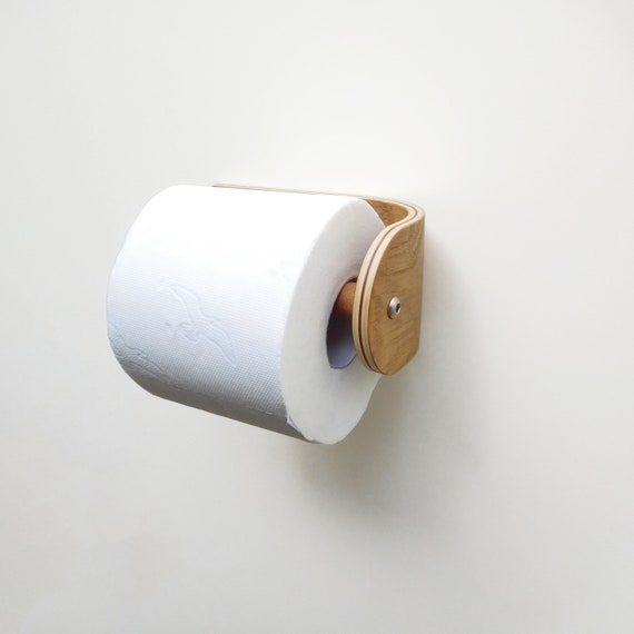 mDesign Metal Toilet Paper Stand Holder/Dispenser - Holds 4 Rolls - Soft Brass