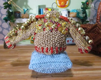 Decoração de Jumper Miniatura Pequeno Baterista Geansaí