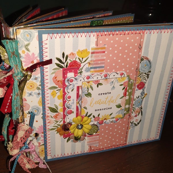 Mother's Day/ any occasion/ spring/ summer/ country/ premade album/ premade scrapbook/ scrapbook pages 6x6/ brag book/ mini album